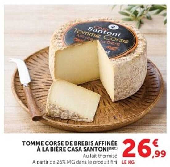 TOMME CORSE DE BREBIS AFFINÉE À LA BIÈRE CASA SANTONI