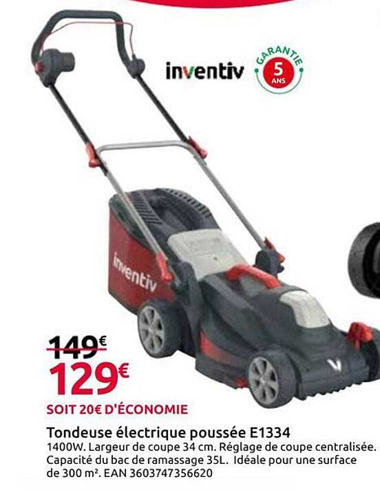 Tondeuse électrique poussée E1334