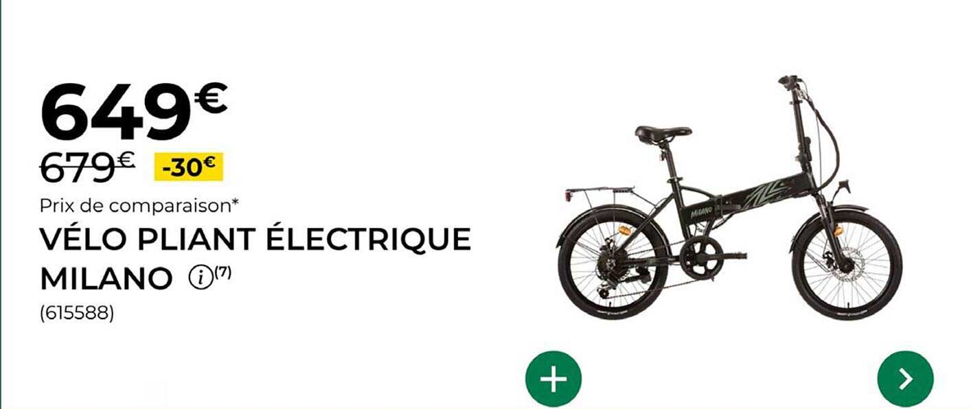 VÉLO PLIANT ÉLECTRIQUE MILANO