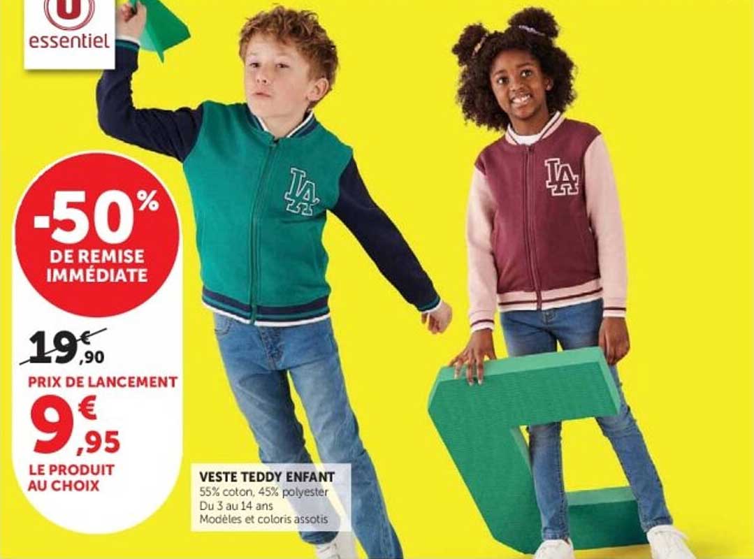 VESTE TEDDY ENFANT