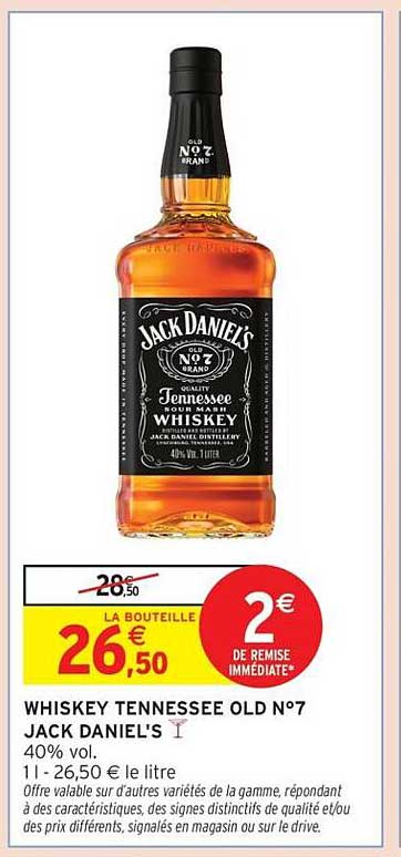 WHISKEY TENNESSEE OLD N°7 JACK DANIEL'S