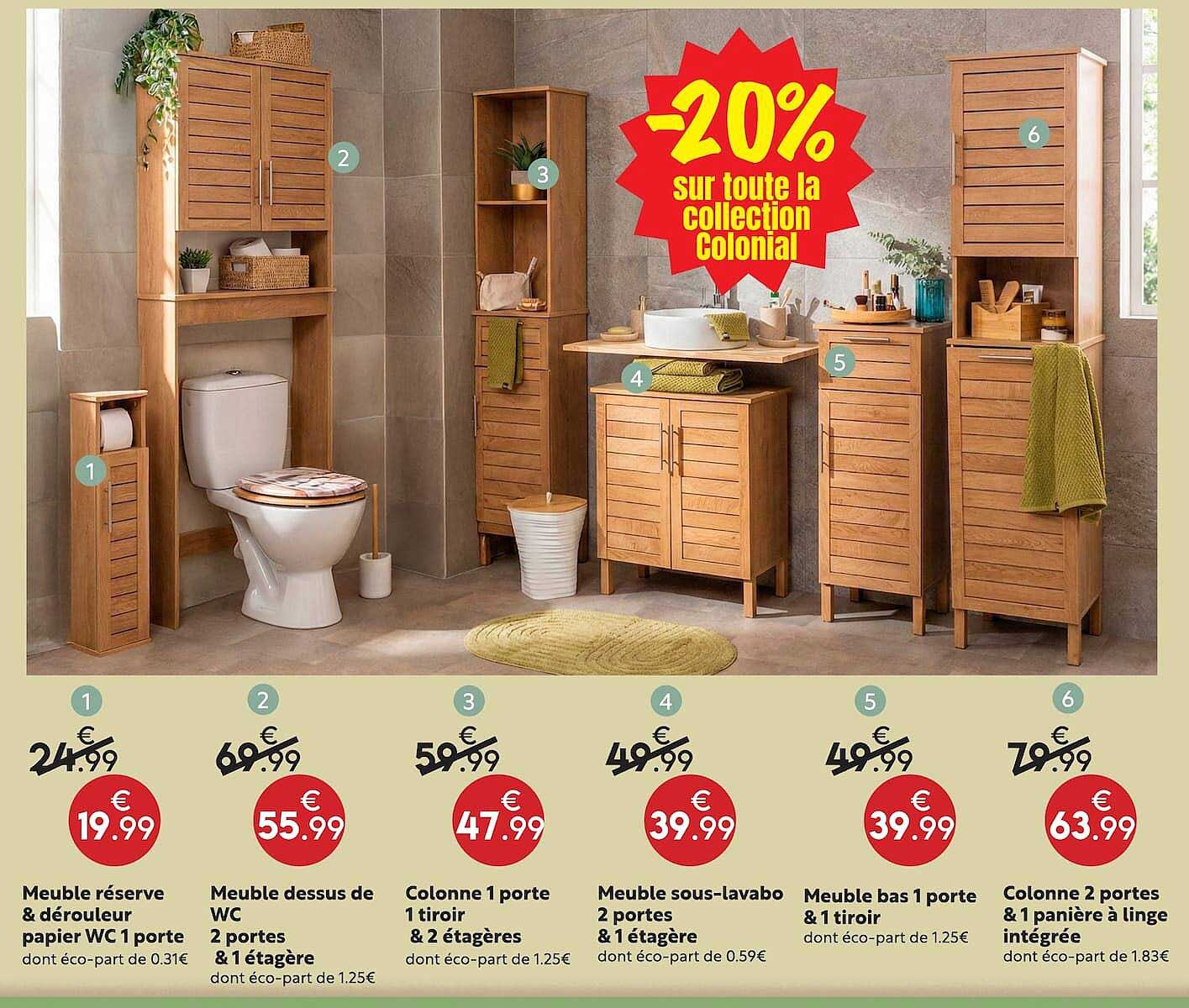 -20% sur toute la collection Colonial