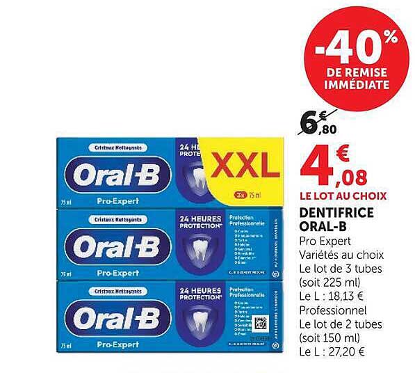 -40% DE REMISE IMMÉDIATE