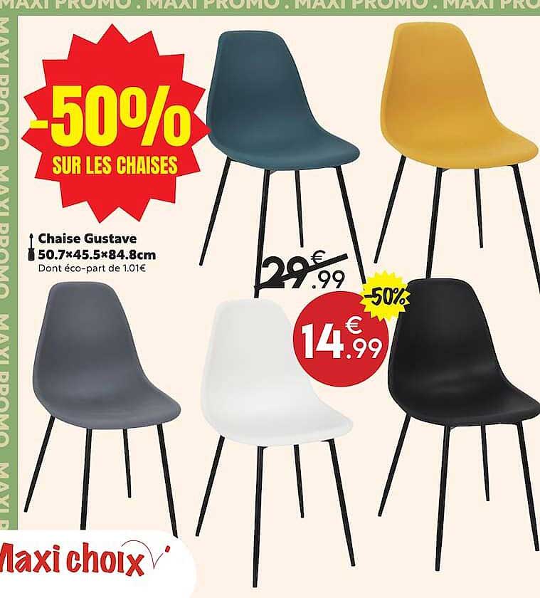 -50% SUR LES CHAISES