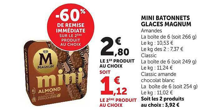 -60% DE REMISE IMMÉDIATE SUR LE 2ÈME PRODUIT AU CHOIX