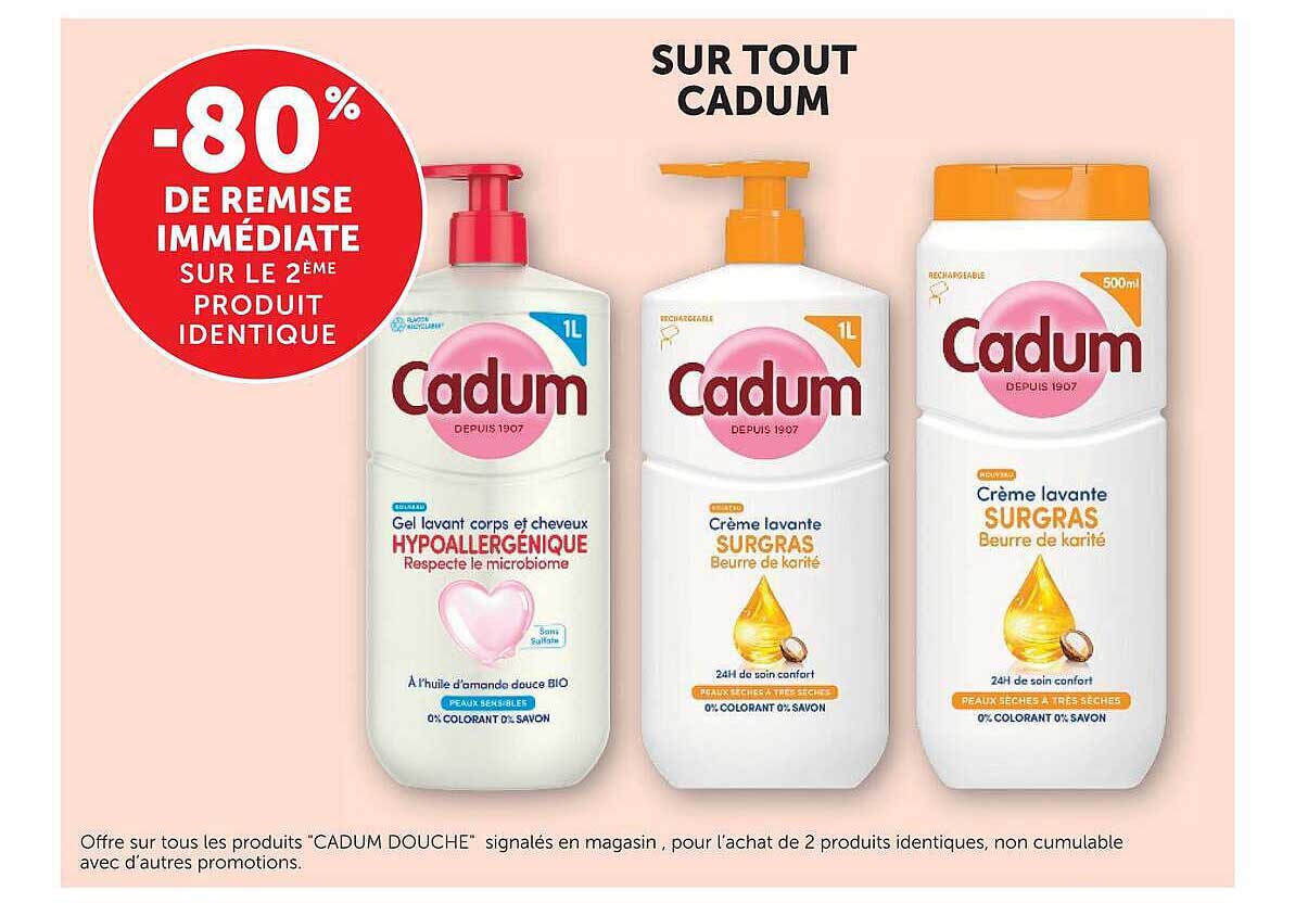 -80% de remise immédiate sur le 2ème produit identique