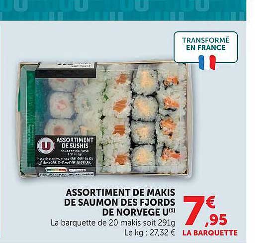ASSORTIMENT DE MAKIS DE SAUMON DES FJORDS DE NORVÈGE U