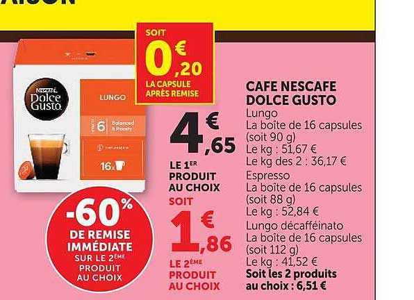 CAFE NESCAFE DOLCE GUSTO