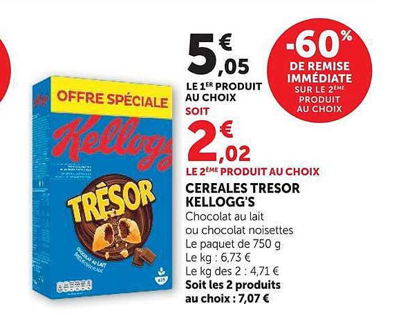 CEREALES TRESOR KELLOGG'S