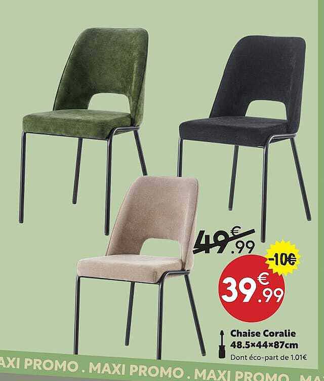Chaise Coralie 48.5×44×87cm
