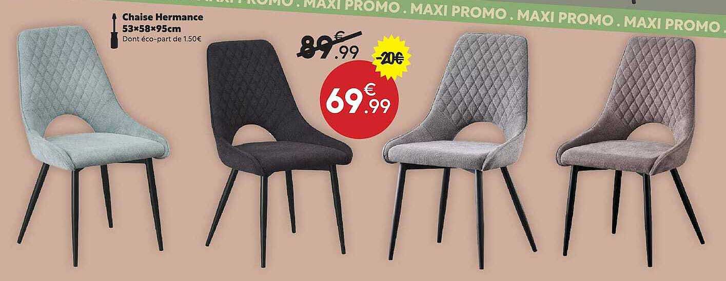 Chaise Hermance 53×58×95cm