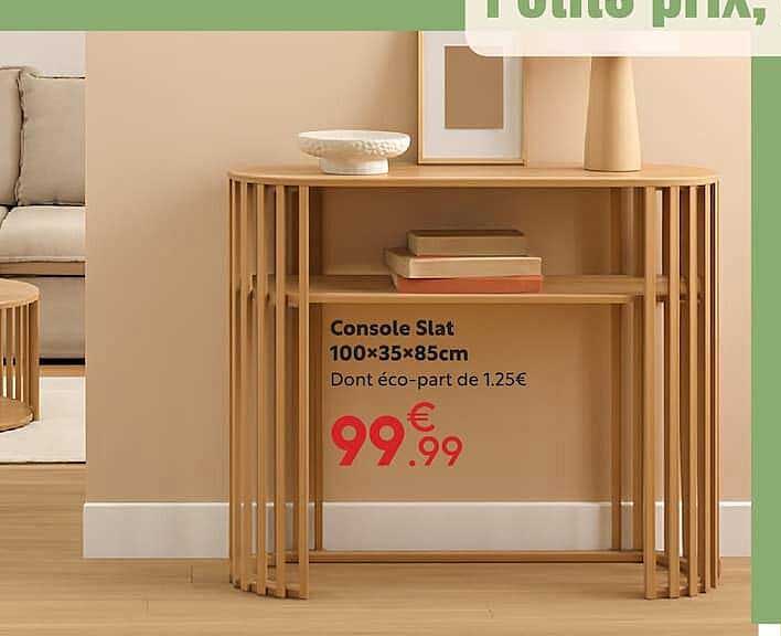 Console Slat 100×35×85cm