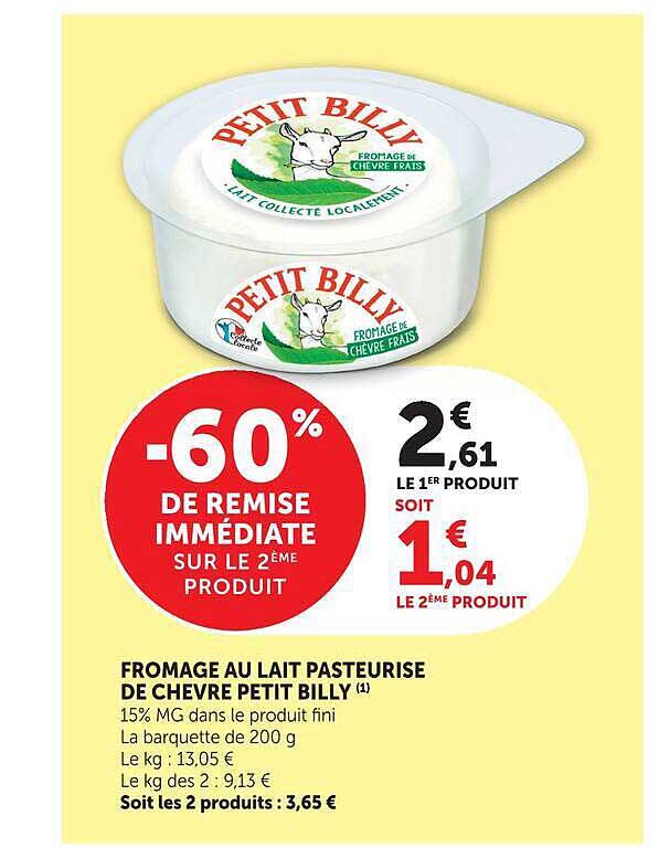 FROMAGE AU LAIT PASTEURISE DE CHEVRE PETIT BILLY (1)