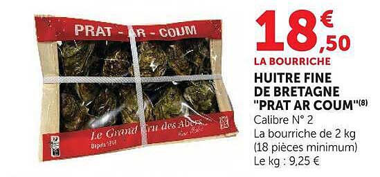 HUITRE FINE DE BRETAGNE "PRAT AR COUM"(8)