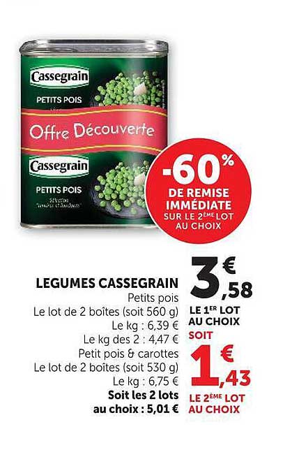 LEGUMES CASSEGRAIN