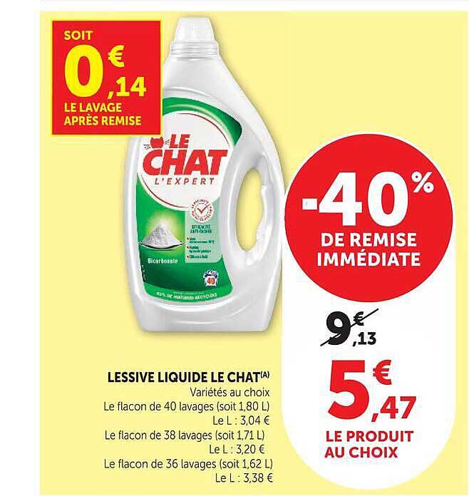 LESSIVE LIQUIDE LE CHAT(A)