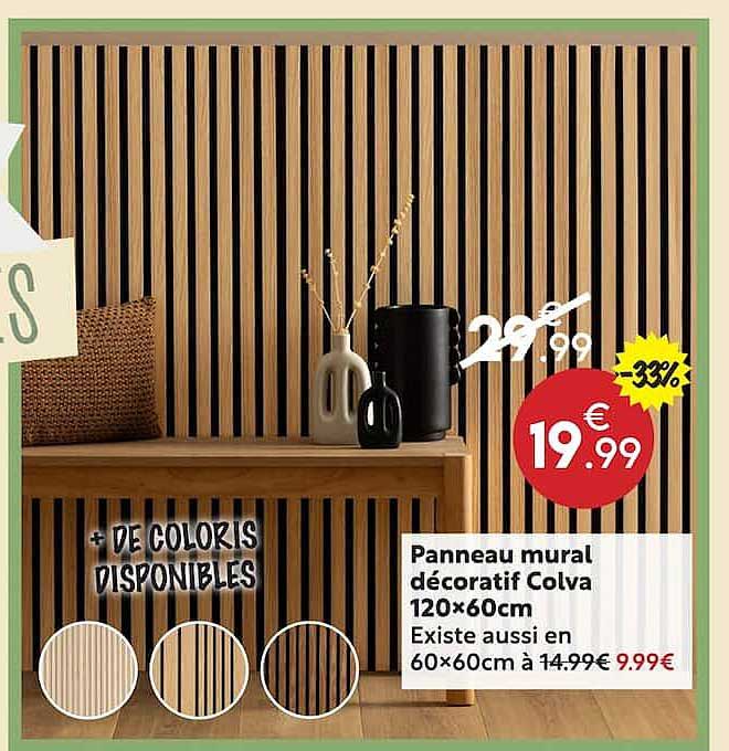 Panneau mural décoratif Colva 120×60cm