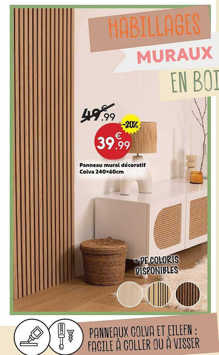 Panneau mural décoratif Colva 240×60cm