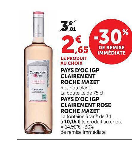 PAYS D'OC IGP CLAIREMENT ROCHE MAZET