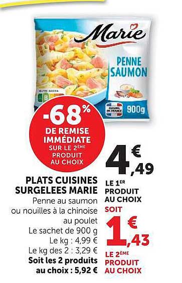 PLATS CUISINES SURGELEES MARIE