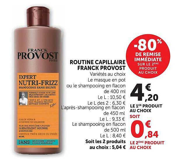ROUTINE CAPILLAIRE FRANCK PROVOST
