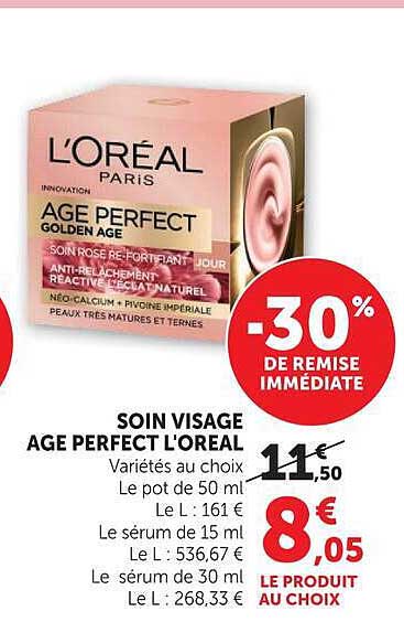 SOIN VISAGE AGE PERFECT L'OREAL