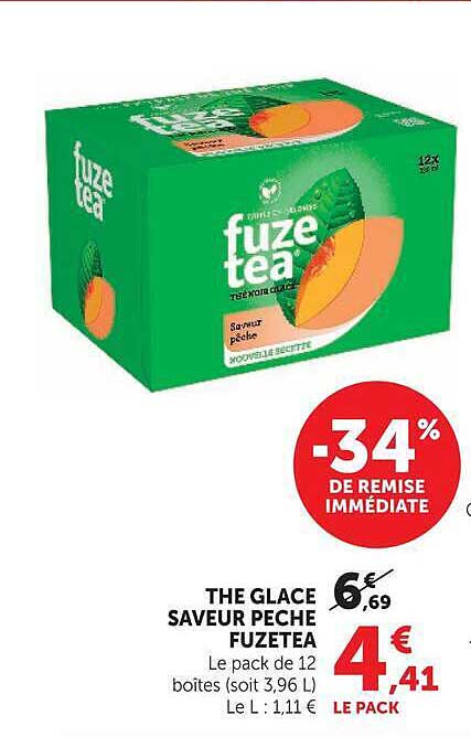 THE GLACE SAVEUR PECHE FUZE TEA