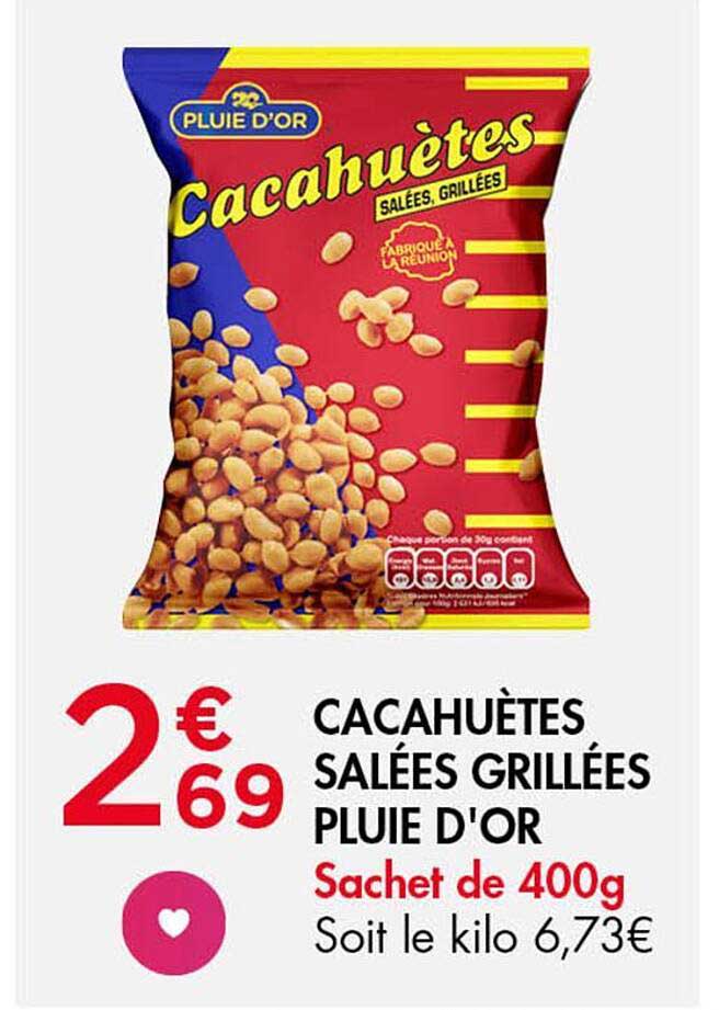 CACAHUÈTES SALÉES GRILLÉES PLUIE D'OR