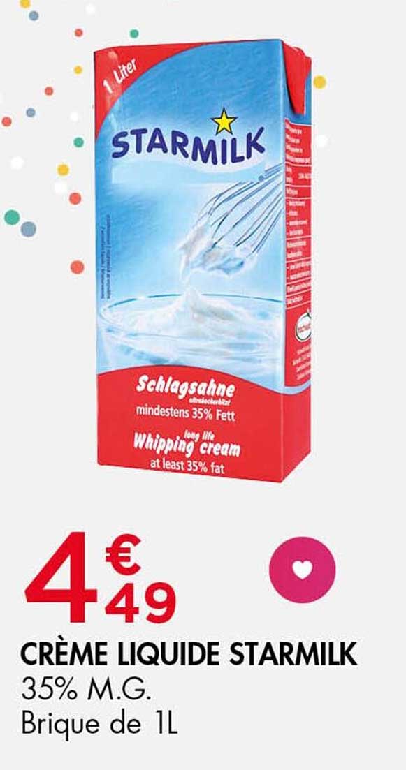 CRÈME LIQUIDE STARMILK