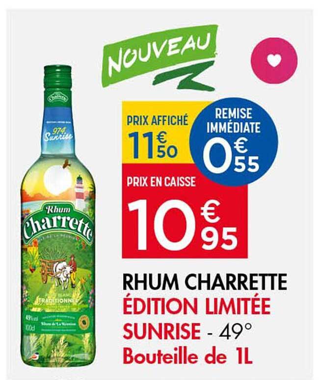 RHUM CHARRETTE ÉDITION LIMITÉE SUNRISE