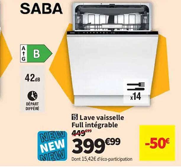 15 Lave vaisselle Full intégrable
