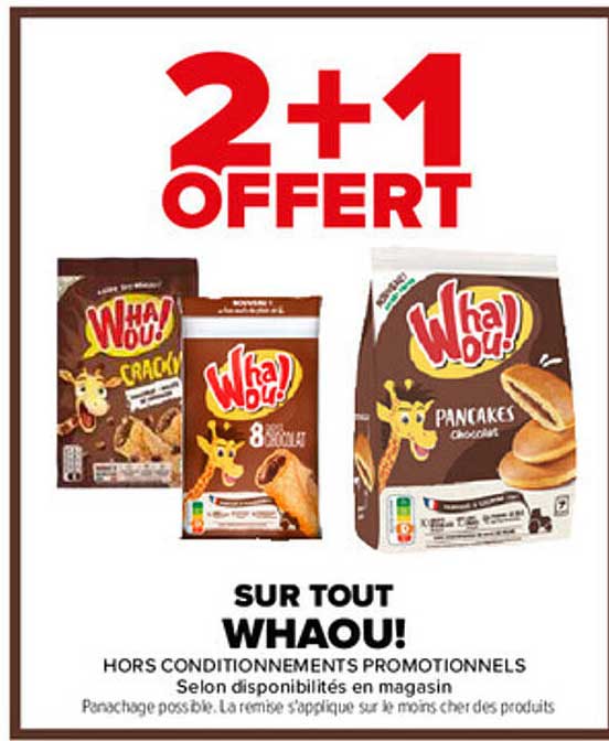 2+1 OFFERT SUR TOUT WAHOU!