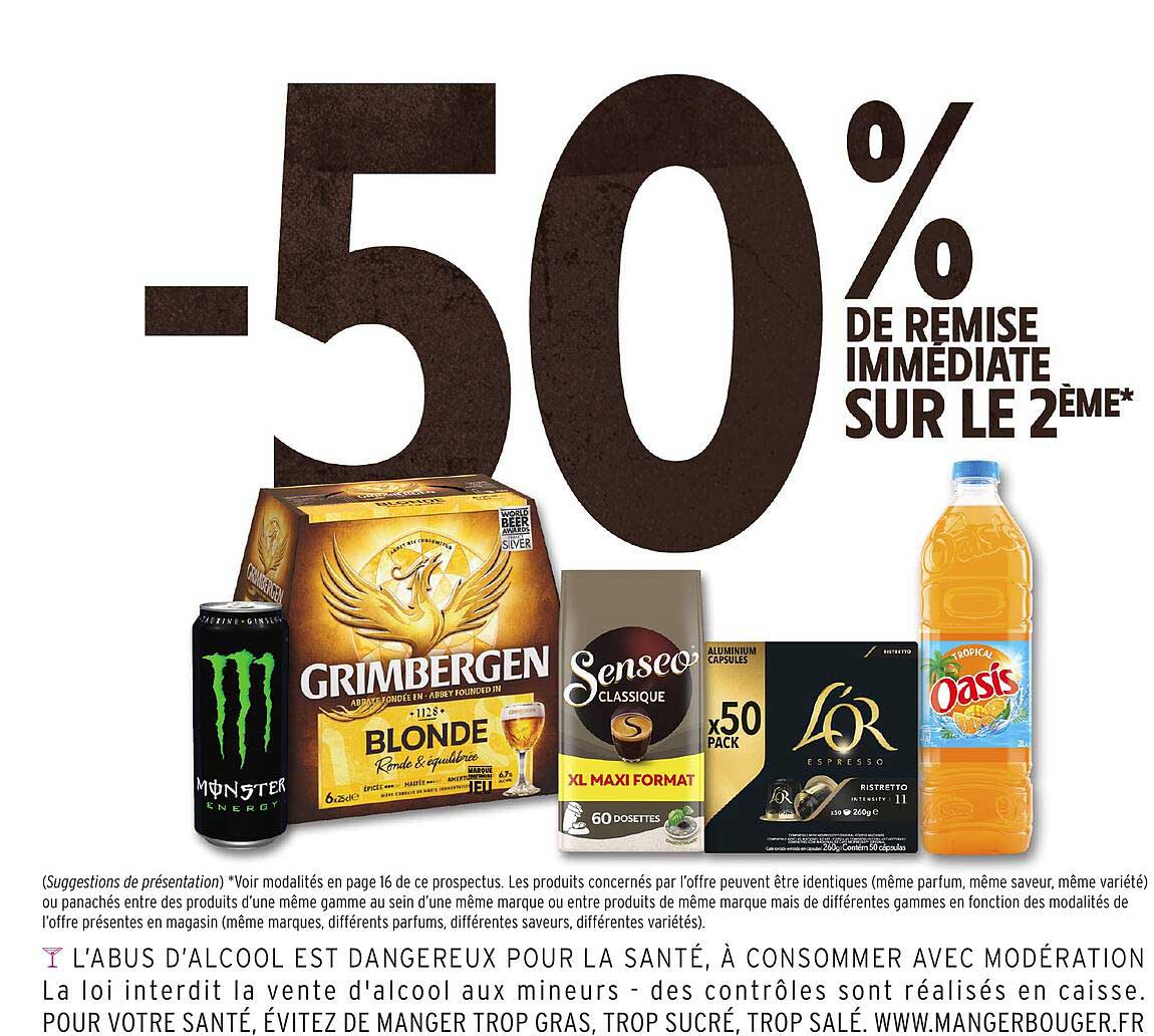 -50% DE REMISE IMMEDIATE SUR LE 2ÈME*