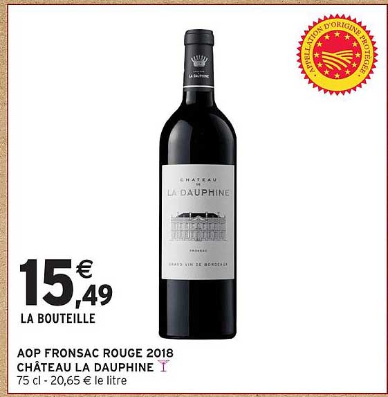 AOP FRONSAC ROUGE 2018 CHÂTEAU LA DAUPHINE