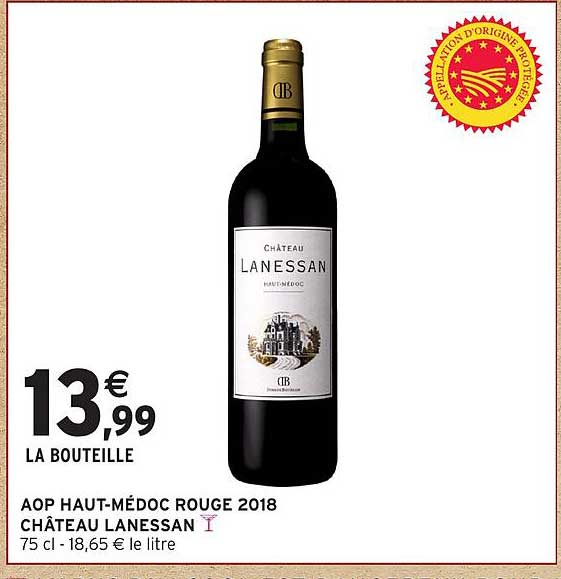 AOP HAUT-MÉDOC ROUGE 2018 CHÂTEAU LANESSAN