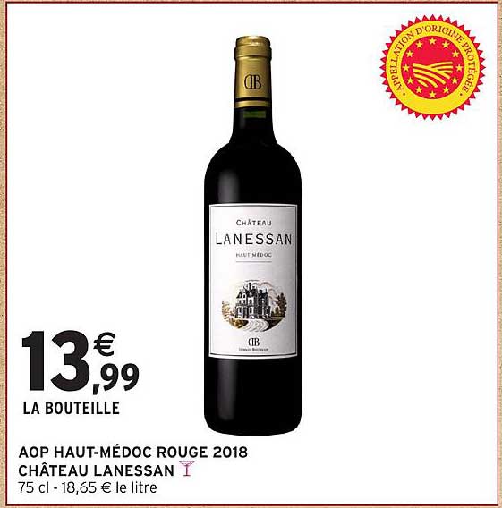 AOP HAUT-MÉDOC ROUGE 2018 CHÂTEAU LANESSAN