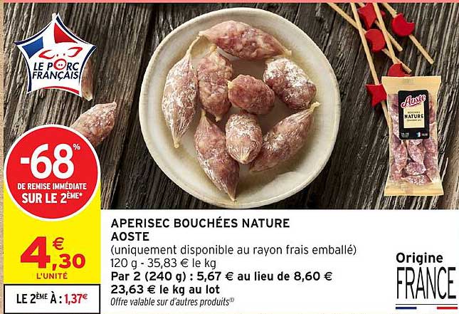 APERISEC BOUCHÉES NATURE AOSTE