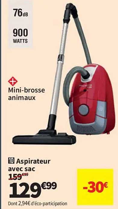 Aspirateur avec sac