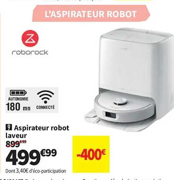 Aspirateur robot laveur