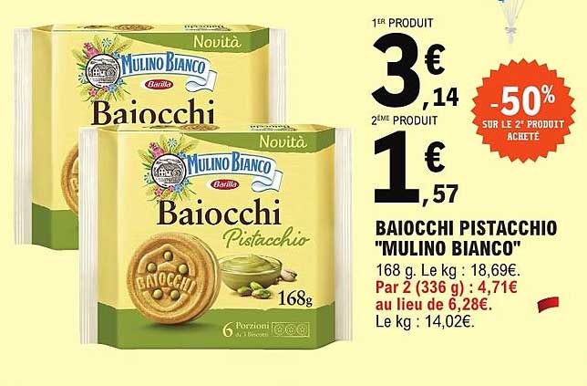 BAIOCCHI PISTACHIO "MULINO BIANCO"