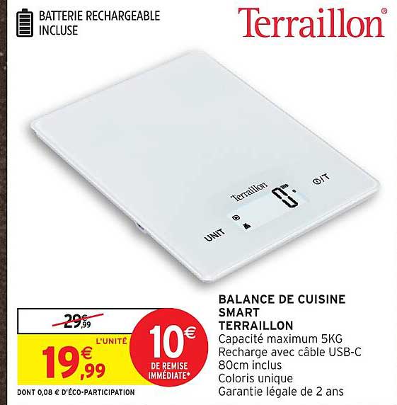 BALANCE DE CUISINE SMART TERRAILLON
