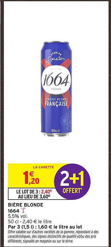BIÈRE BLONDE 1664