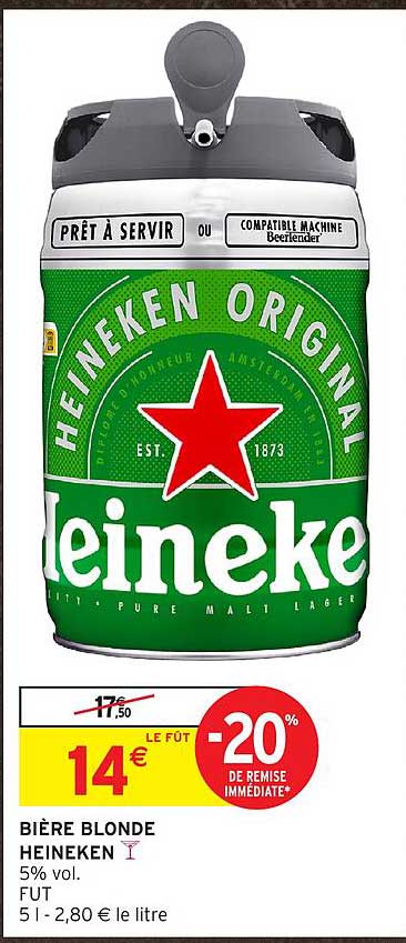 BIÈRE BLONDE HEINEKEN