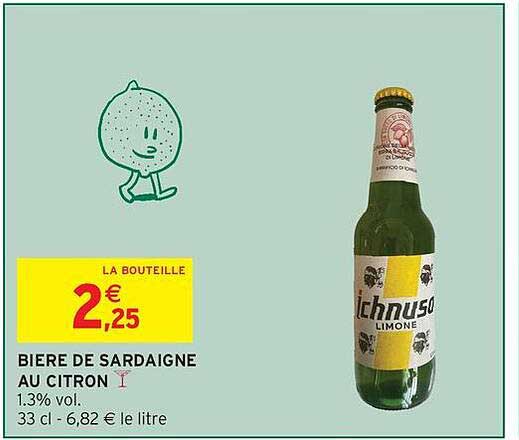 BIERE DE SARDAIGNE AU CITRON