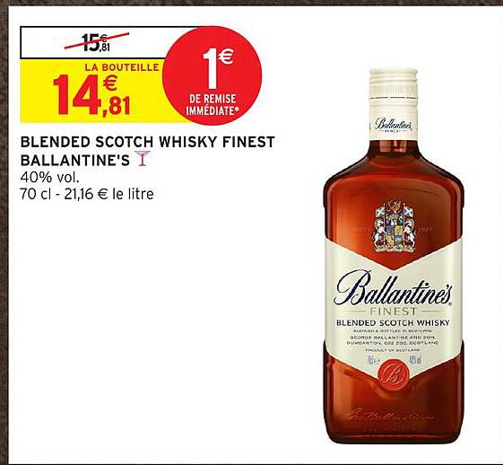 BLENDED SCOTCH WHISKY FINEST BALLANTINE'S