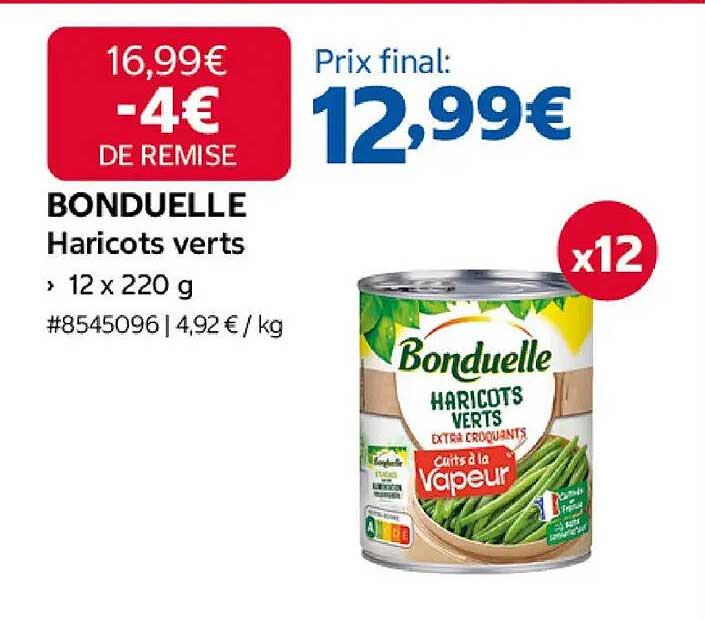 BONDUELLE Haricots verts