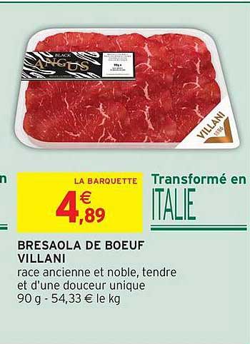 BRESAOLA DE BOEUF VILLANI