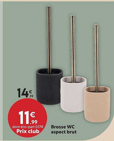 Brosse WC aspect brut