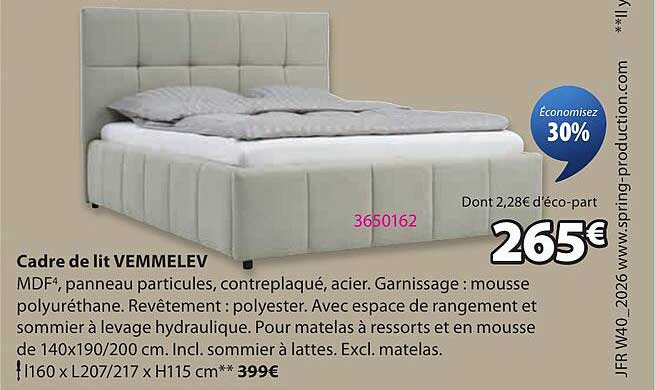 Cadre de lit VEMMELEV