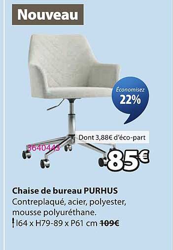 Chaise de bureau PURHUS